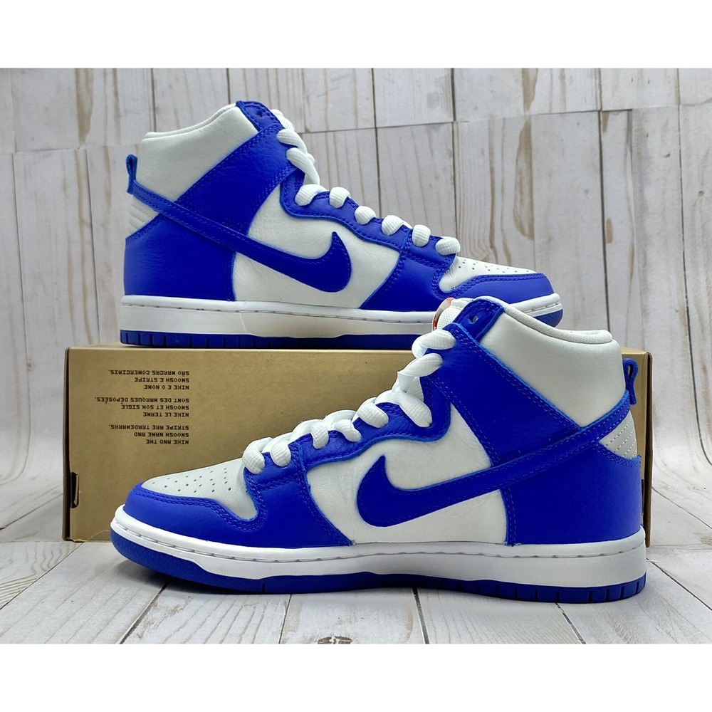 Nike SB Dunk High Pro ISO Kentucky Varsity Royal White Size 6 DH7149‑400
